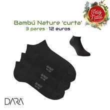 Carregar imagem para Galeria, 3 pares Bambú Nature (meia curta)