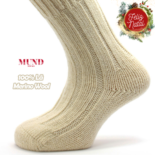 Lã 100% (Meia Tradicional Grossa)