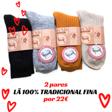 Carregar imagem para Galeria, 2 pares Lã 100% Tradicional Fina 💘 SÃO VALENTIM
