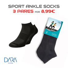 Load image into Gallery viewer, 3-PACK Sport Ankle Socks