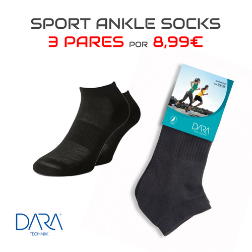 3-PACK Sport Ankle Socks