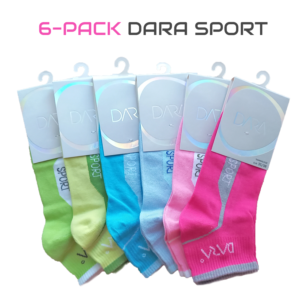 6-PACK Dara Sport - cores vivas